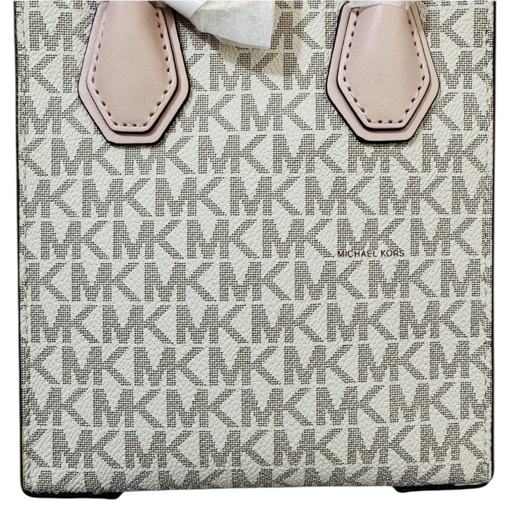 Michael Kors Mercer Pink and Cream‎ Crossbody Bag - Picture 6 of 11